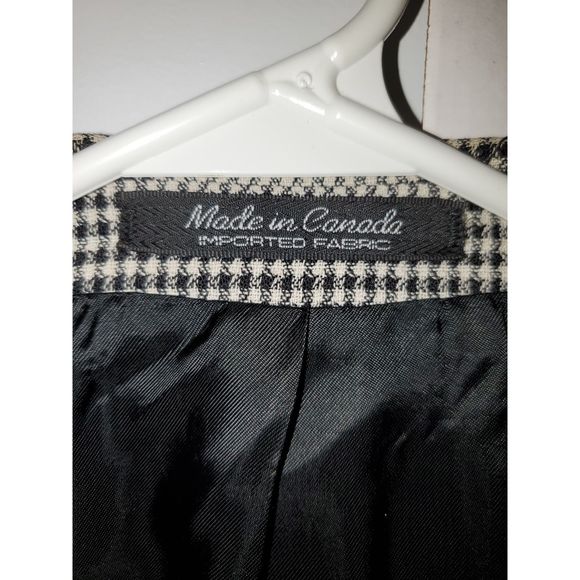 Fiori Men's Suit Jacket Gingham Print Virgin Wool Marshall Fields Size 44 - Picture 4 of 10